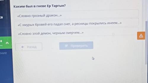 Каким был в гневе Ер Таргын? «Словно грозный дракон...»«С хмурых бровей его падал снег, а ресницы по