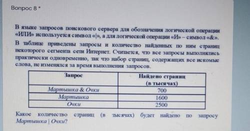 В языке запросов поискового сервера для обозначения логической операции «ИИ»» используется символ »»