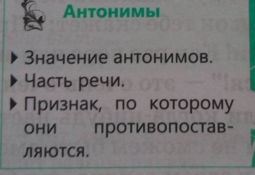 составить визитную карточку антонимов друг-враг​