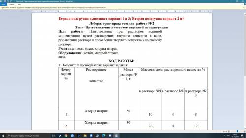 Добрый вечер с ЛБ по химии. Мне нужно сегодня до 0:01 20-го числа. Надеюсь видно.