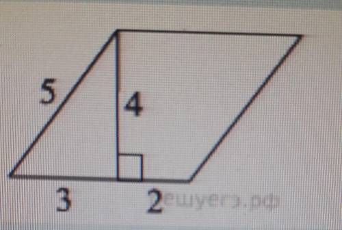 Найдите площадь параллелограмма, изображенного на рисунке. Можно записать только ответ!​