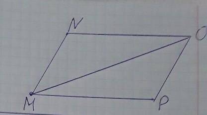 Равные углы NMO и POM лежат по разные стороны от прямой МО. Доказать: MN = OP, если угол NОM равен у