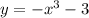 y = - x {}^{3} - 3