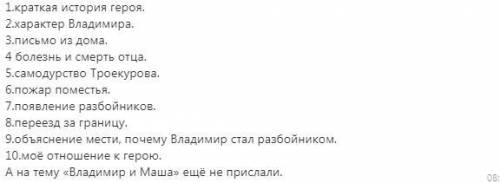 Напишите сочинение на тему как Дубровский стал разбойником по вот этому плану :