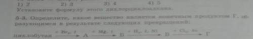 номер 5-3. Определите, какое вещество является конечным продуктом Г, образующимся в результате следу