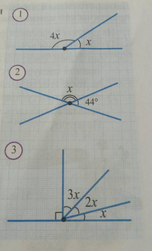 1 ? Найдите величину угла x по рисунку 1. A)30° Б)36° В)45° Г)60° . 2?Найдите величину угла x по рис