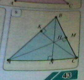 на рис 8 проведены высоты треугольника ABC. сколько подобных треугольников в итоге получилось добрые