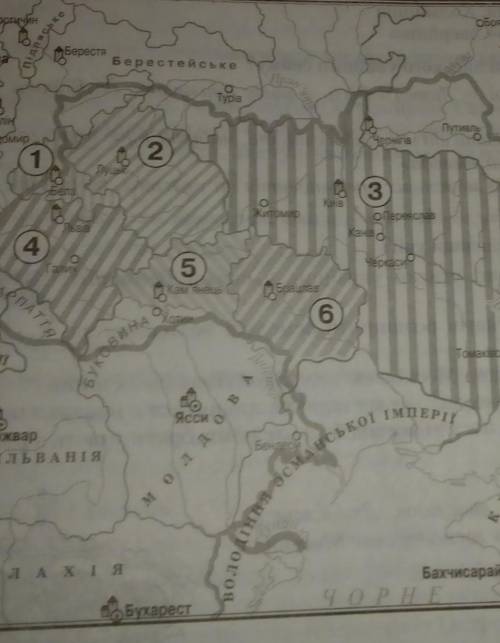 якими цифрами позначено польські воєводства утворені на українських землях внаслідок люблінської уні