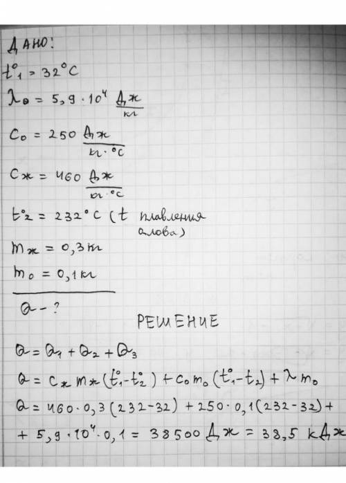 ДАТЬ ОТВЕТ С ОФОРМЕЛНЫМ РЕШЕНИЕМ И ДАНО Какое количество теплоты пошло на нагревание железной коробк