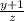 \frac{y + 1}{z}