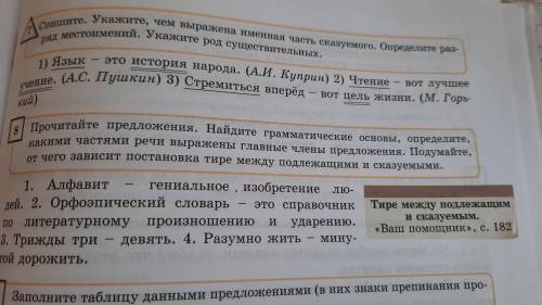 Спишите укажите чем выражена именная часть сказуемого определите разряд местоимений укажите род суще