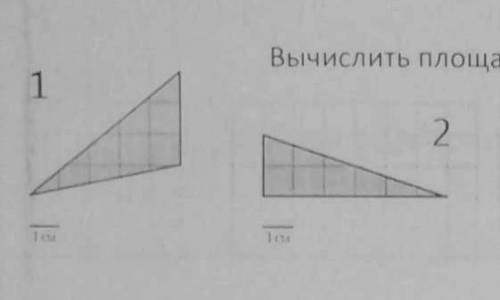 Найти площадь треугольника 1клетка=1см​