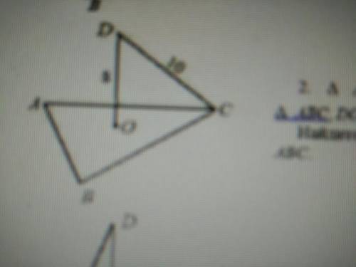 тр-ик ABC, AB=BC=AC, O - центр тр-ка ABC, DO перп-н (ABC), DC=10,DO=8. Найти: S abc, расст-е от точк