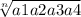 \sqrt[n]{a1a2a3a4}