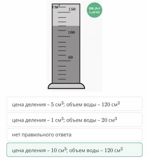 ОПРЕДЕЛИ ЦЕНУ ДЕЛЕНИЯ ИЗМЕРИТЕЛЬНОГО ЦИЛИНДРА И ОБЪЕМ НАЛИТОЙ В НЕГО ВОДЫ СМ НАДО СДЕЛАТЬ АНАЛИЗ,ДАН