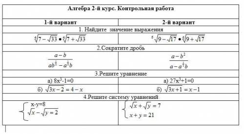 с математикой решите 1 вариант