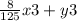 \frac{8}{125}x3 + y3