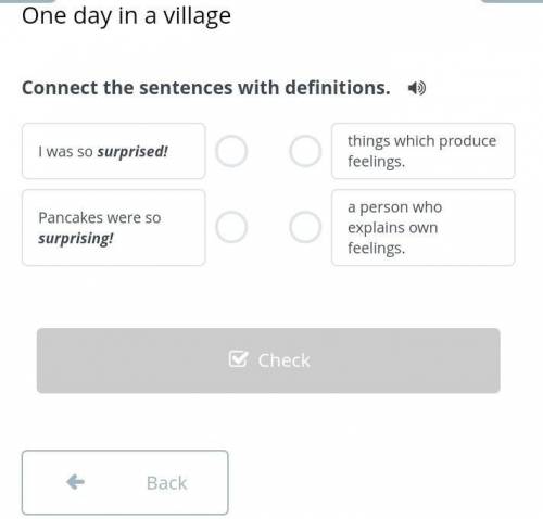 Connect the sentences with definitions.​