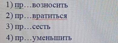 В каком слове пишется приставка при? ​