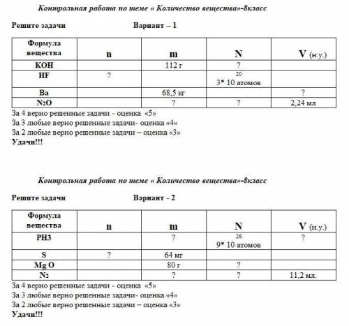 Дайте ответы оба варианта