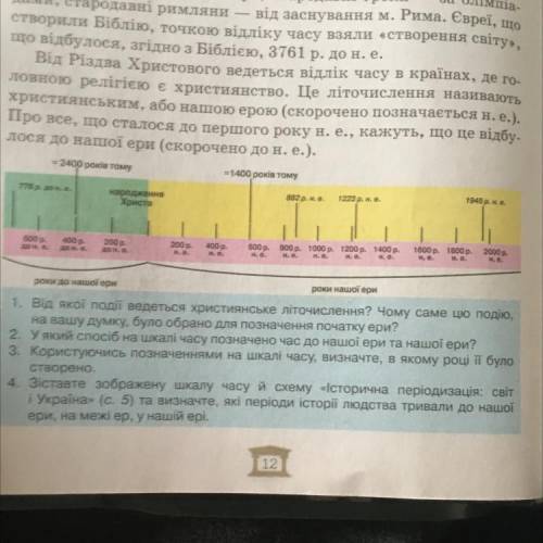 1. Від якої події ведеться християнське літочислення?