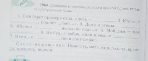 Вставте пропущенные слова и буквы. Слова внизу под текстом ​