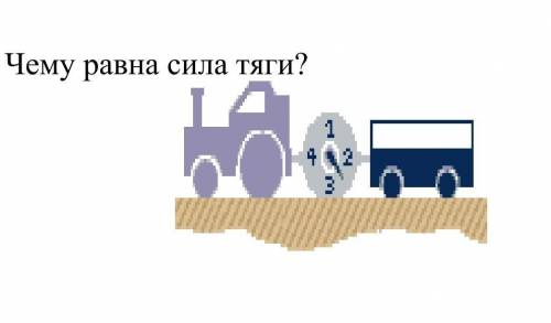 Чему равна сила тяги? ​