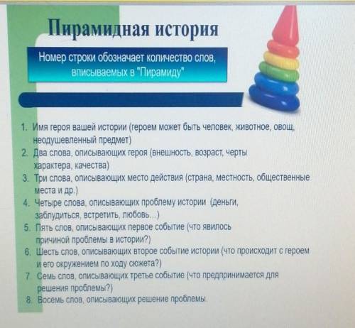 Заполните Литературную пирамиду взяв за основу образ любого героя из повести капитанская дочка