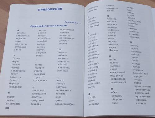 1. Выпиши из орфографического словарика на с. 88 десять слов с парными по глухости-звонкости в слабо