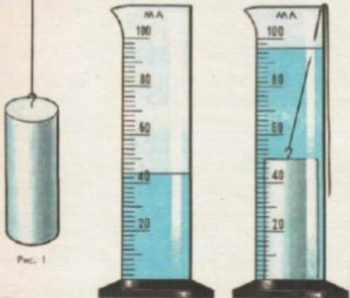 1) Алюминиевый цилиндр опустили в мензурку с водой. Найдите массу цилиндра. (Картинка прикреплена) 2