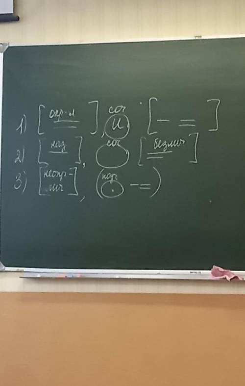 составить предложения по схемам