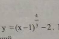 Y=(x-1)^4/3-2 найдите ее область определения и область значений