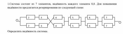 Определить надежность системы