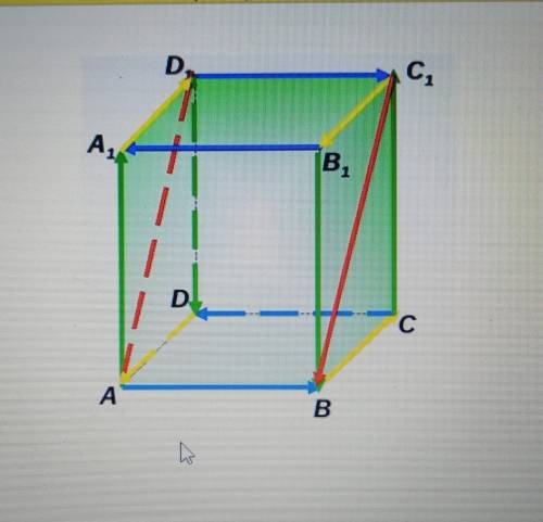 Дан куб ABCDA1B1C1D1, длина его ребра равна 5. Найдите: а) длины векторов DA, AA1, AB, C1B. б) найди