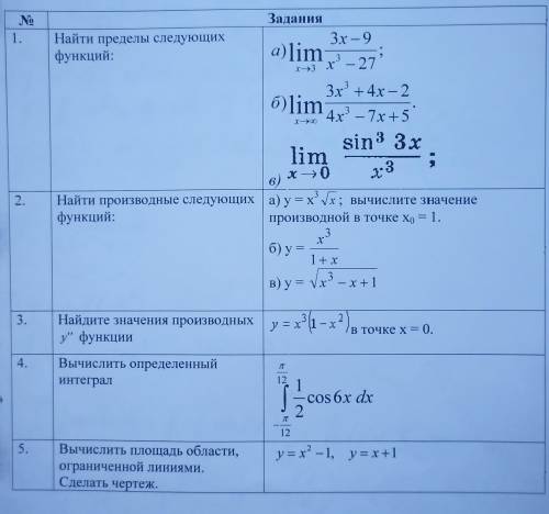 Задние 2,3,5 Очень нужно