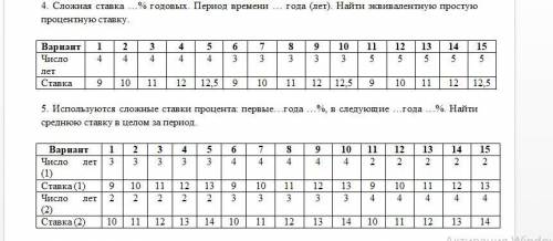 6 вариант финанс математика