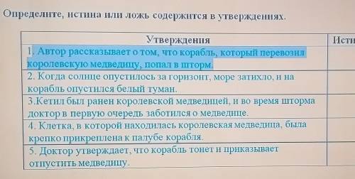 Определите, истина или ложь содержится в утверждениях.​