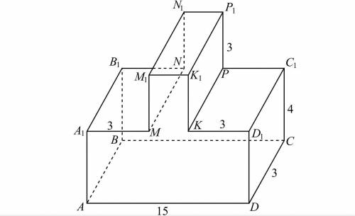 Найдите тангенс угла NDC1 многогранника, изображённого на рисунке. Все двугранные углы многогранника