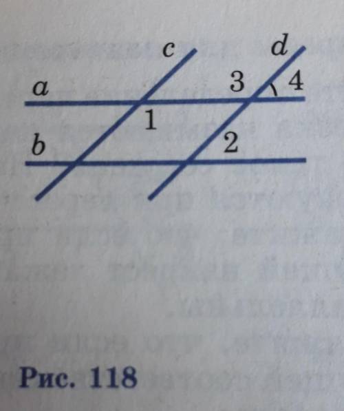 209 На рисунке 118 а|| b, c |\d, 24=45°. Найдите углы 1,2 и 3.