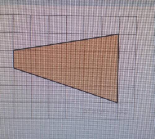 На клетчатой бумаге с клетками размером 1 см × 1 см изображена трапеция. Найдите ее площадь в квадра