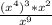 \frac{(x^4)^3*x^2} {x^9}