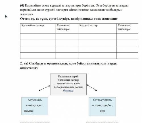 с сором естествознание (казахский)