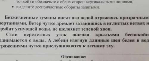 Выпишите из текста одно депричастие несовершеного вида и одно депричастие совершенного вида.2.укажит