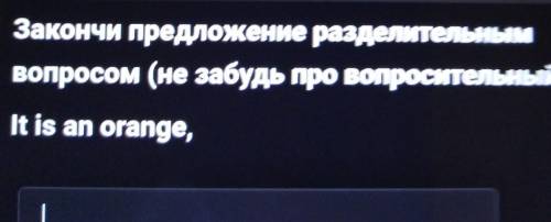 Закончи предложение разделительным вопросом ​