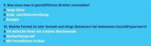 Тест по немецкому на 10 вопросов.