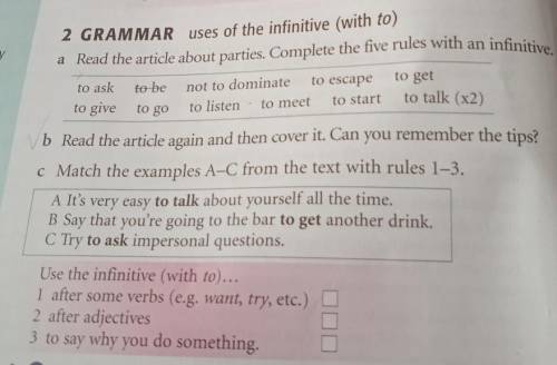 C Match the examples A-C from the text with rules 1-3 A It's very easy to talk about yourself all th