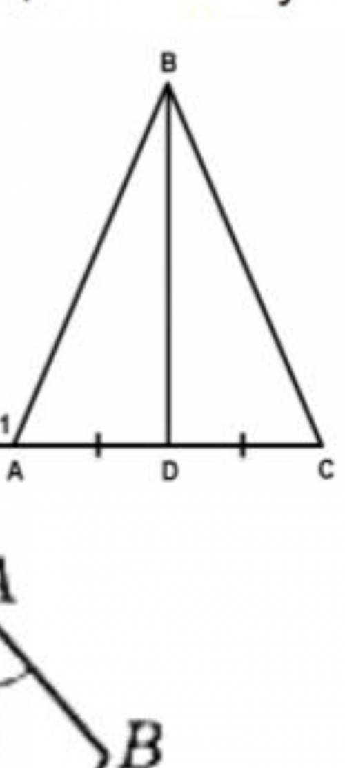 В равнобедренном треугольнике АВС с основанием АС проведена меридиана ВD. Найдите градусные меры угл