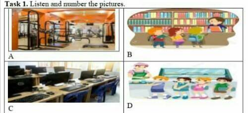 Task 1. Listen and number the pictures​