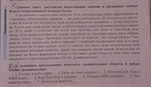 Правописание и Задание 8.Скажите очень важно.​