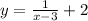 y=\frac{1}{x-3} +2